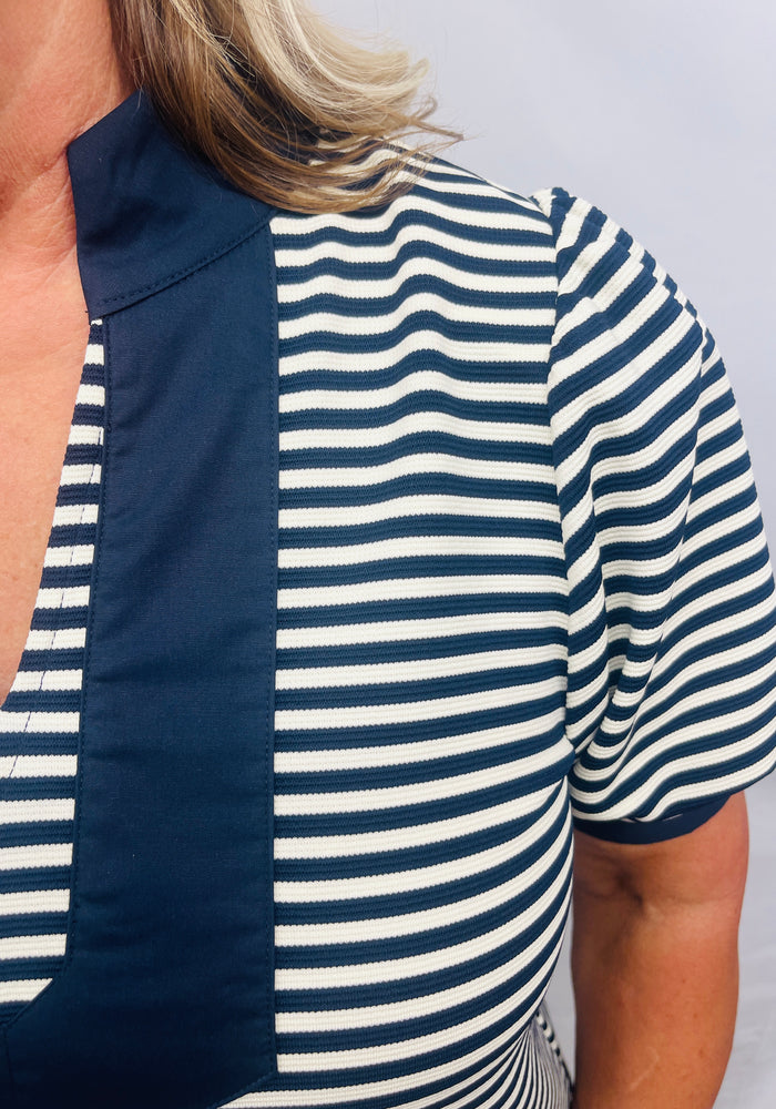 Navy Stripe Top