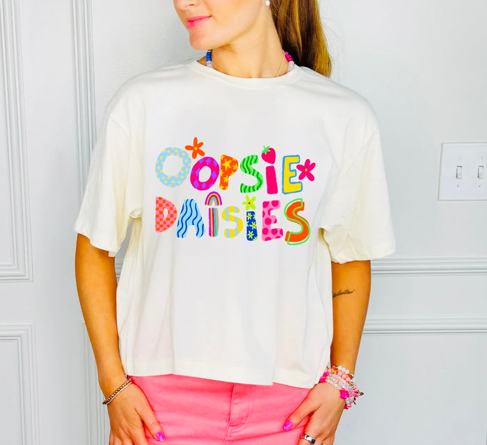 Oopsie Daisies Crop Tee