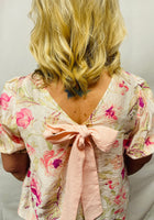 Load image into Gallery viewer, Cream/Pink Floral Top
