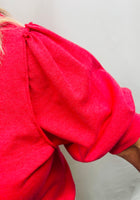 Load image into Gallery viewer, Red Puff Sleeve Top
