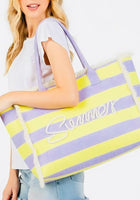 Load image into Gallery viewer, SUMMER Stripe Tote
