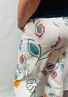 Load image into Gallery viewer, Cream Floral Jeans
