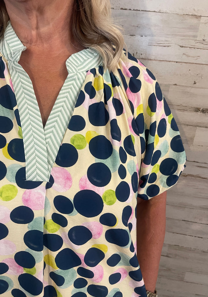 Blue Polka Dot Dress