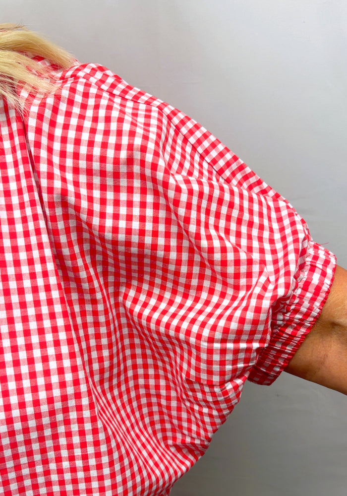 Red Gingham Top