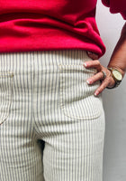 Load image into Gallery viewer, Cream Pin Stripe Pants
