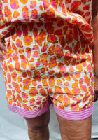 Load image into Gallery viewer, Orange/Pink Leopard Short SET

