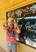 Load image into Gallery viewer, Red Stripe USA Top

