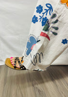 Load image into Gallery viewer, Cream Floral Jeans
