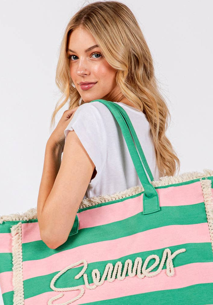 SUMMER Stripe Tote