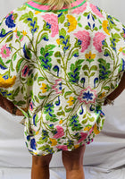 Load image into Gallery viewer, Green/Pink Floral Oversized Top
