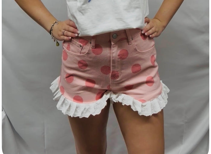 Pink Polka Dot Shorts