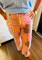 Load image into Gallery viewer, Pink Floral Patchwork Jeans
