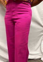 Load image into Gallery viewer, Hot Pink Cropped Jean
