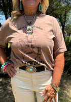 Load image into Gallery viewer, Mocha Oversized Cowboy T-shirt
