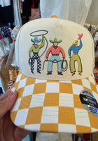 Load image into Gallery viewer, Cowboy Patchwork Trucker Hat
